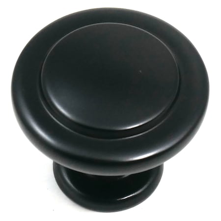 Laurey 1 3/8" Knob Newport Matte Black 57020